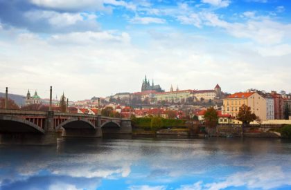 Prague Castle from Vltava side View of Prague Castle from Vltava side, Czechia