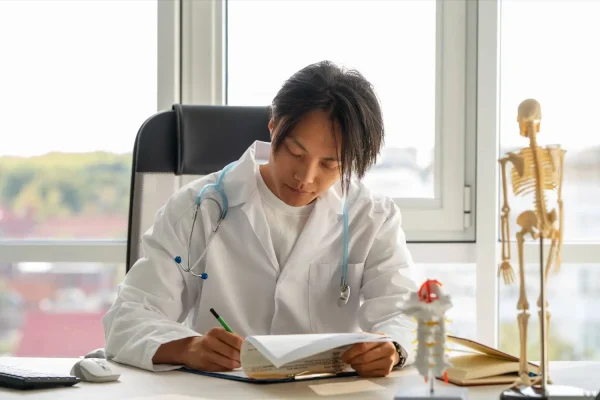 front-view-asian-doctor-working-100kb Study Medicine in the Caribbean: St. George’s University